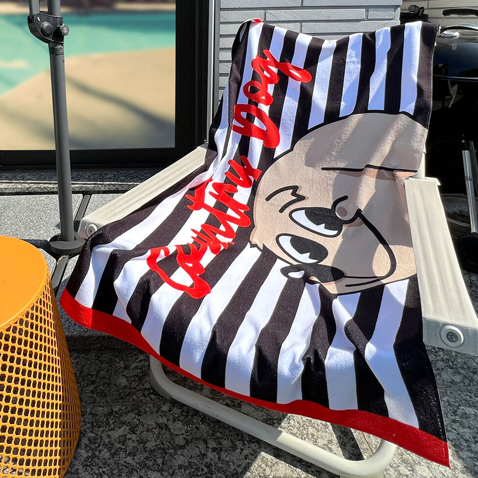 Country Dog Beach Towel