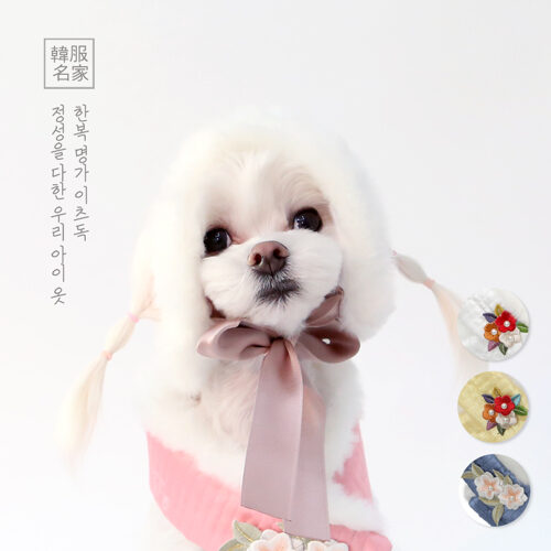 韓國農曆新年絎縫耳帽