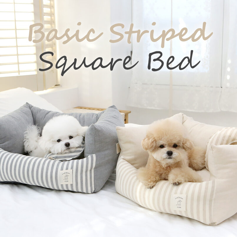 Basic Striped Square Bed