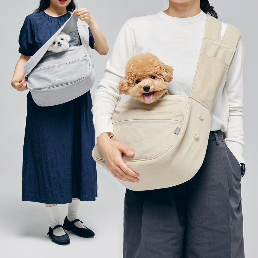 My Fluffy 網狀擴展斜揹寵物袋