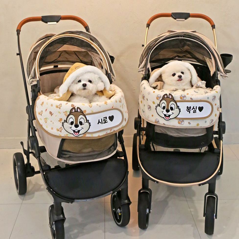 Disney Organic Chip and Dale 寵物手推車圍邊保護墊