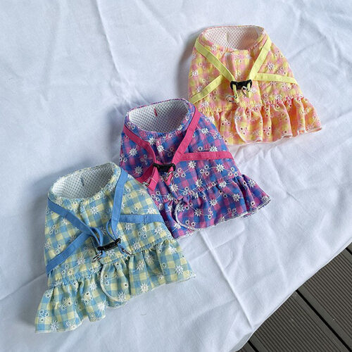 格紋荷葉邊連身裙胸背帶