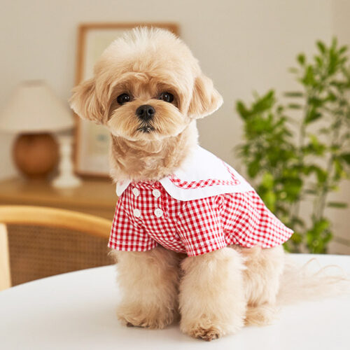 CHECK SAILOR SHIRTS (RED)