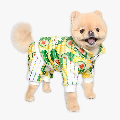 Its dog 牛油果拉鍊運動型連身衣