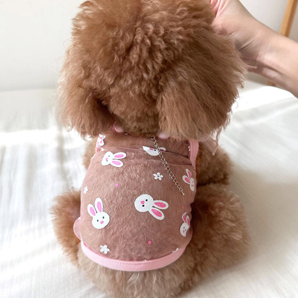 兔仔透視無袖背心