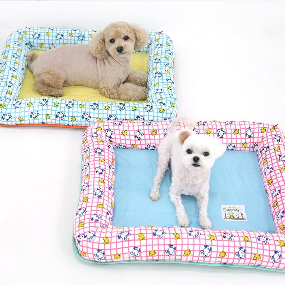 Snoopy 夏季格紋涼感床墊