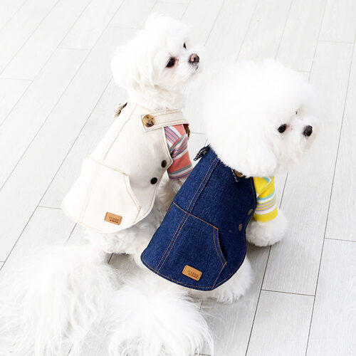 Girlish pocket jean skirt
